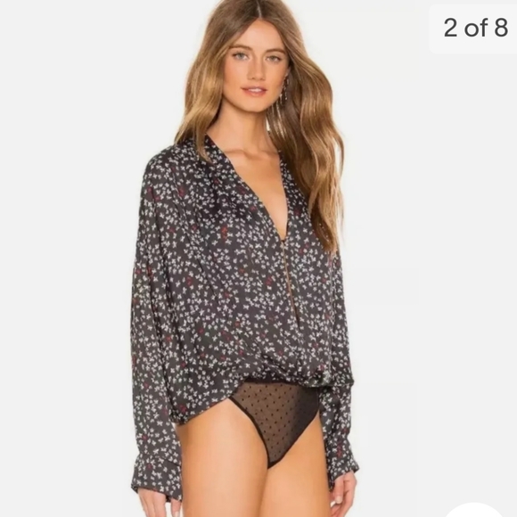 Free People Lady Like Butterfly Print Bodysuit - Picture 3 of 13